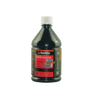 Краска для кожи мебельная №4 (зеленый) РАНГА 500 г